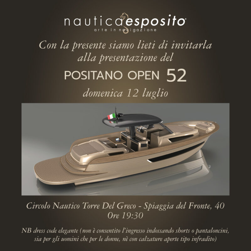 Nautica Esposito presenta il nuovo Positano Open 52